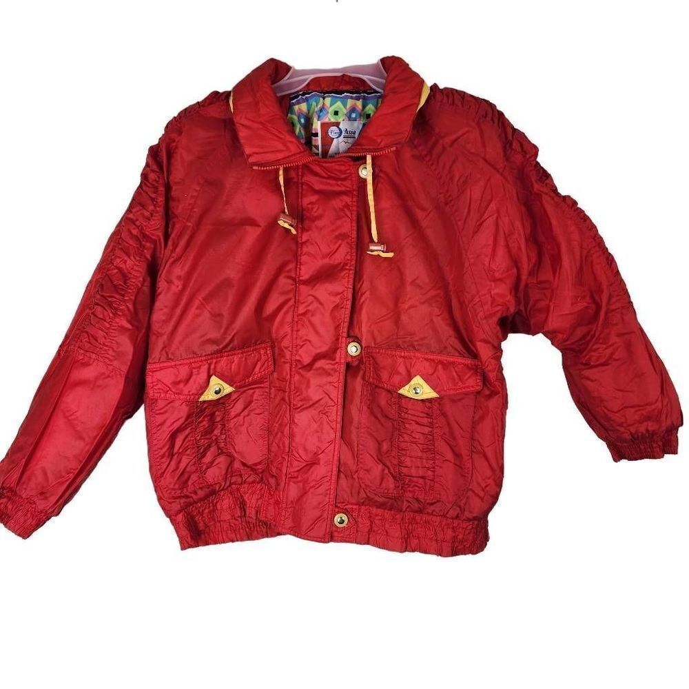 Pan Asia Women's Vintage Red And Yellow Wind Breaker Jacket Size Medium


CL